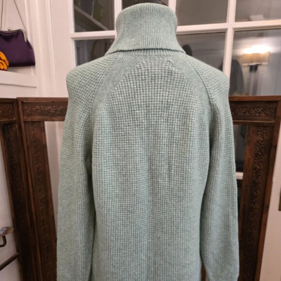 Ann Taylor Loft Waffle-Knit Turtleneck Tunic, Sz M to L - Picture 3 of 8